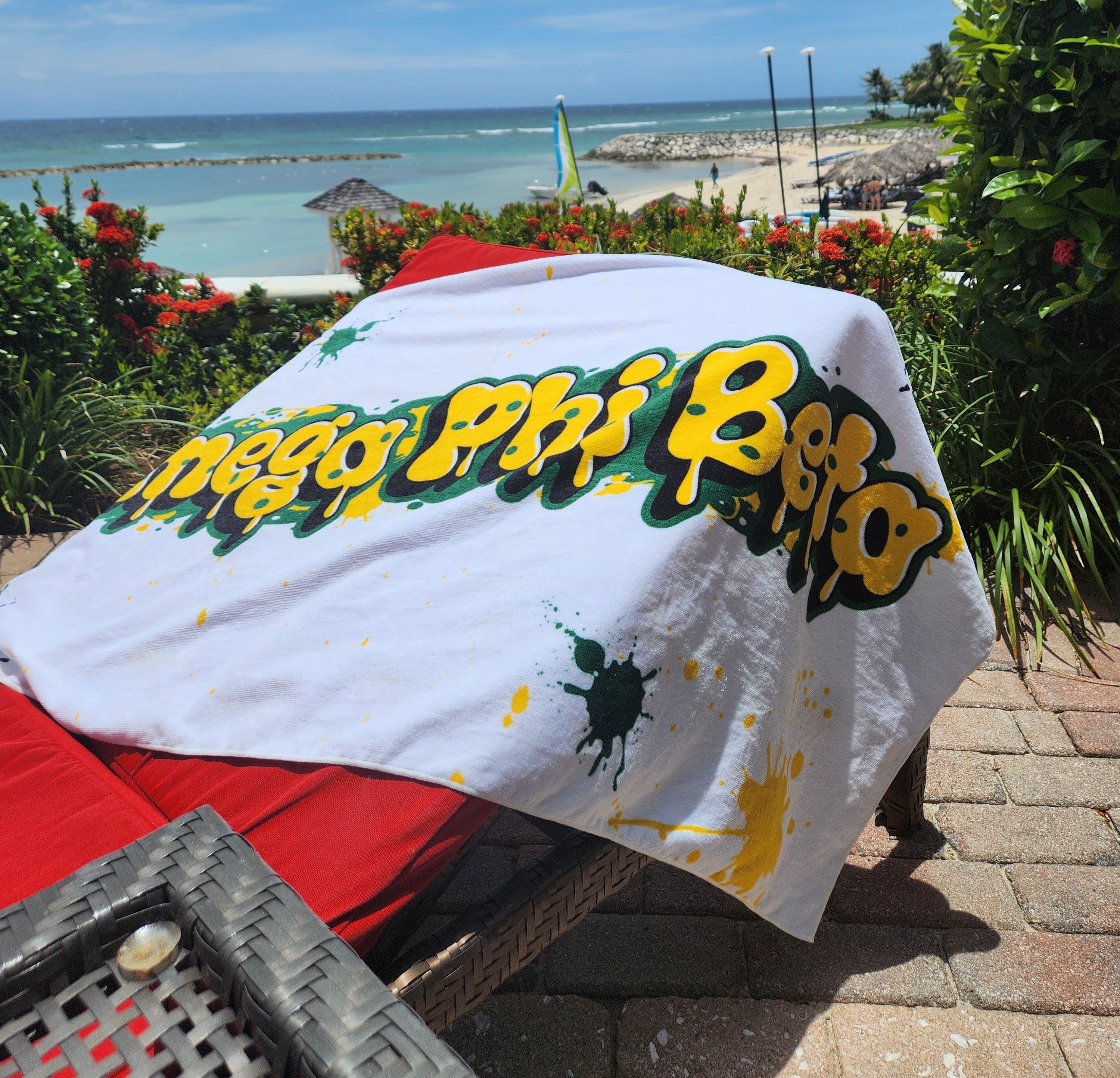 Omega Phi Beta Beach Towel