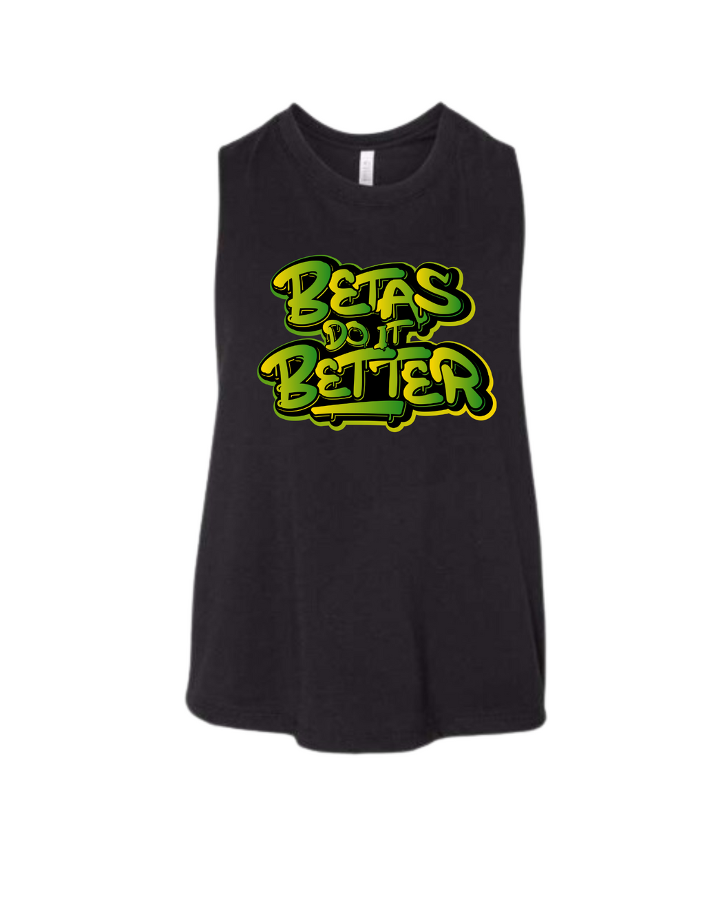 Betas Do It Better -  Racerback Cropped Tank