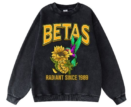 BETAS-Radiant Since 1989 Vintage Wash Sweatshirt