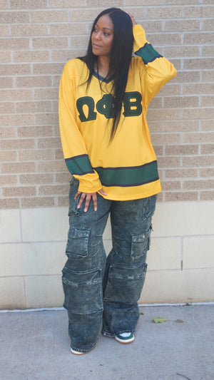 Gold Custom Hockey Jersey *Shipping the week of 9/22/25*