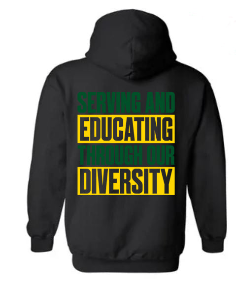 Serving & Educating Black Hoodie